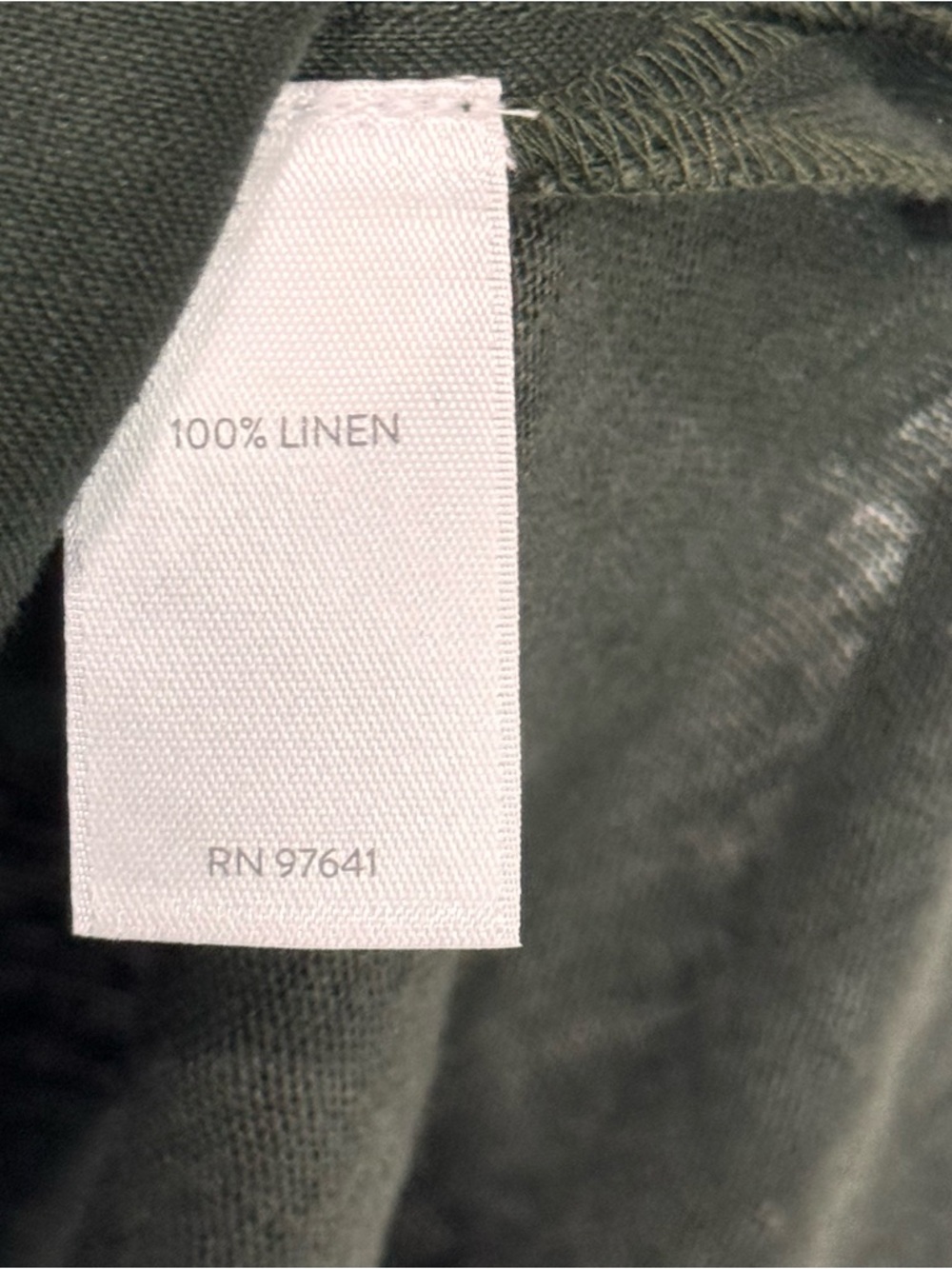 J Jill Love Linen Olive Green Tunic Top - Picture 7 of 7